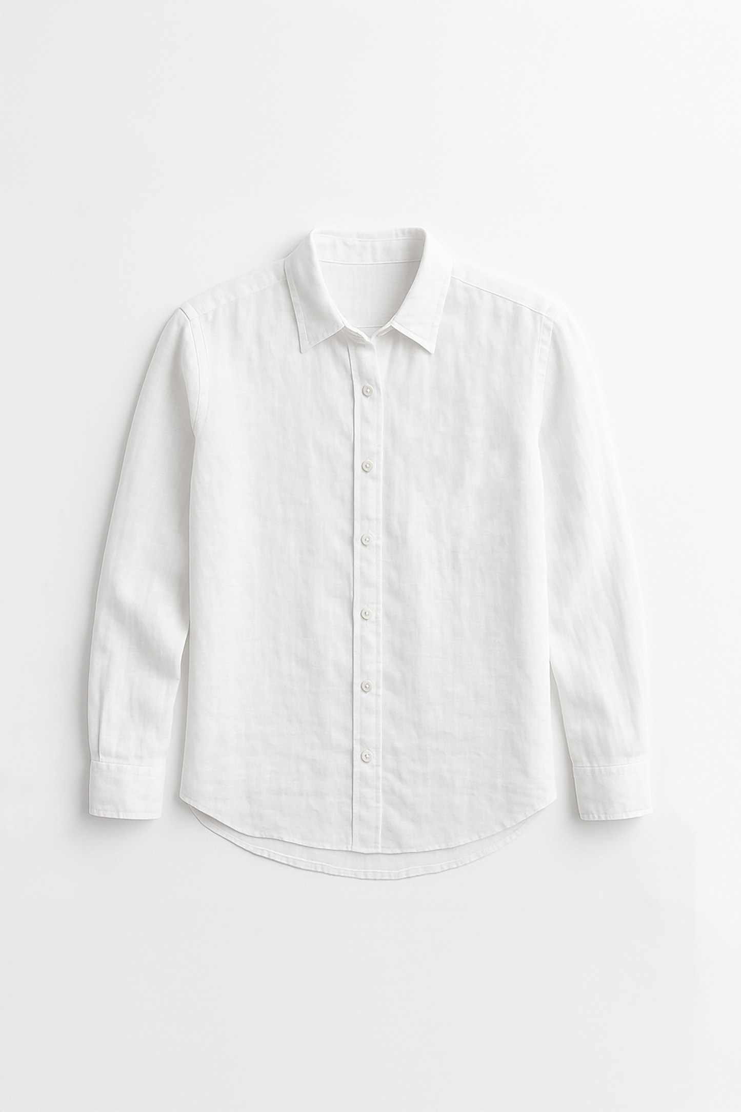 White Plain Linen Shirt