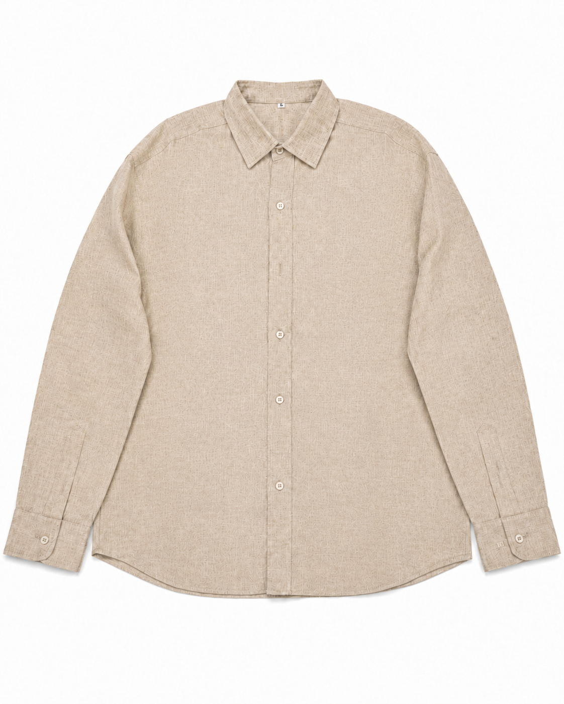 'Natural Beige' Linen Shirt