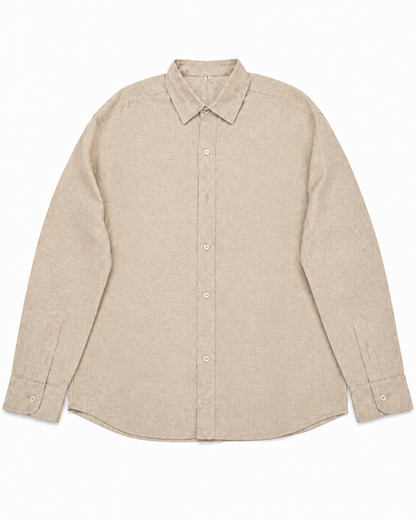 'Natural Beige' Linen Shirt