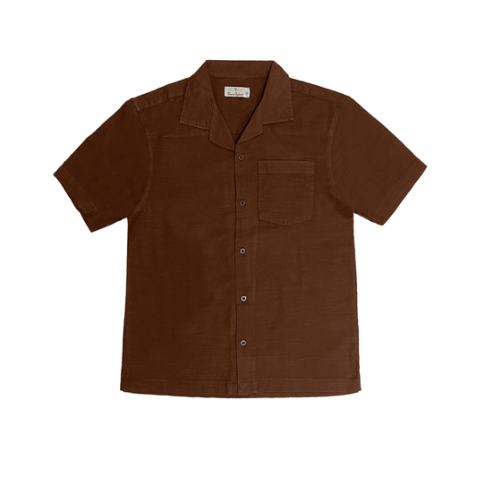 'Hazel Brown' Linen Shirt