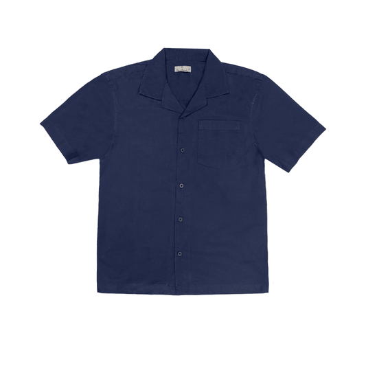 'Azure Blue' Cotton Shirt