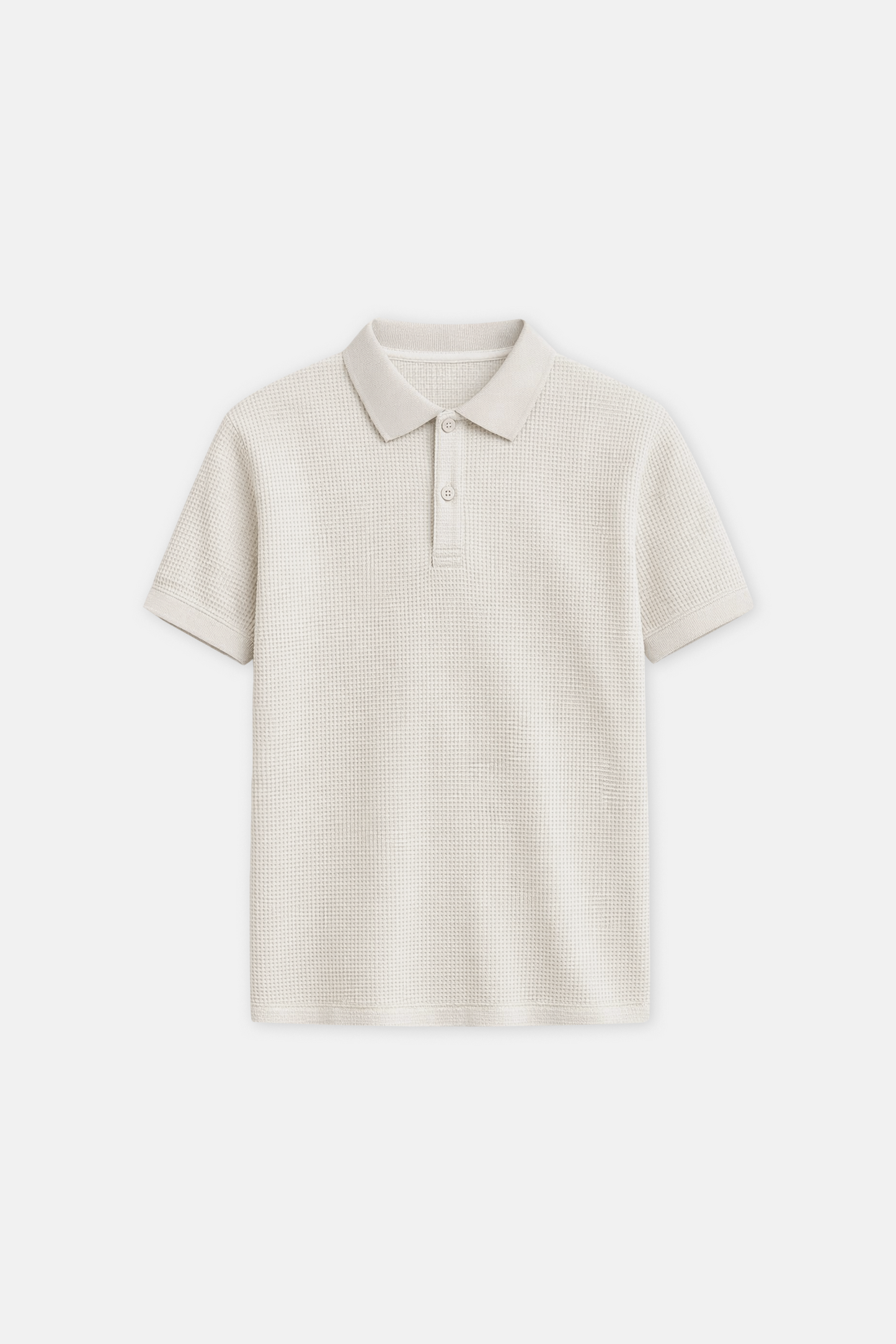 "Sand" Waffle Polo